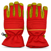Gants de sauvetage pour pompiers, résistants aux flammes, aux coupures et aux abrasions, avec poignets allongés