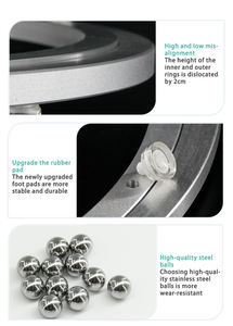 Aluminum Alloy Dining Table Swivel Plate <b>Chair</b> Seat Lazy Suan Plate <b>Rotating</b> Swivel Plate Assembly Hardware - Product Image 4