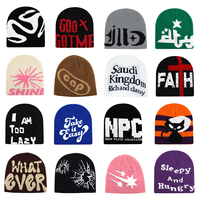 Bonnet tricoté personnalisé avec lettres, style Y2K, pour femme et homme, idéal pour l'extérieur, le ski, le cyclisme, l'hiver et la protection contre le froid, style Hip Hop