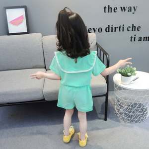 Nuevo Conjunto Deportivo de Verano para Niños, Cuello Redondo, Manga Corta, Pantalones Cortos Holgados, Dos Piezas, de Shanghái - Product Image 2