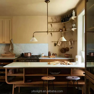 Luminaire suspendu en cuivre industriel avec abat-jour en <span class=keywords><strong>céramique</strong></span>, luminaire moderne pour chambre à coucher, salle à manger, salon, villa - Product Image 6