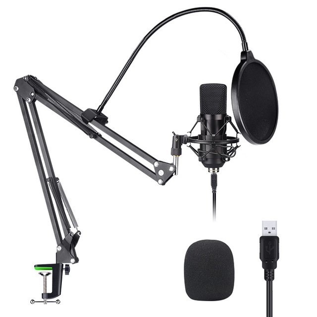 192KHz / 24Bit Sampling Rate USB Microphone Set youtube Podcast Recording Computer Microphone BM-800
