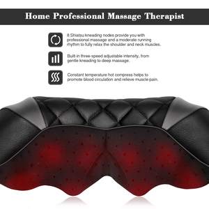 Masajeador de cuello Shiatsu eléctrico portátil de percusión de cuerpo completo espalda hombro vibración <span class=keywords><strong>Fitness</strong></span> - Product Image 5