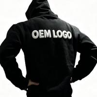 Produsen Hoodie Pria Ukuran Besar Kualitas Tinggi Berbagai Model dengan Cetak Puff dan Cetak Busa