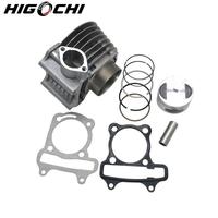 Kit cylindre GOOFIT 47 mm à gros alésage, culasse compatible avec GY6 80cc 139QMB ATV Go Kart