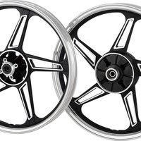 Rueda de Motocicleta de Aleación de Aluminio Forjado de 18 Pulgadas, Edición de Marca, Nueva, Gen-4, con Doble Freno de Disco, Alta Calidad, para Reequipamiento/Actualización de Fábrica