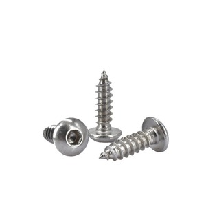 Tornillos Autorroscantes de Cabeza Redonda Hexagonal de Acero Inoxidable 304, Métricos M2-M6, Rosca Derecha, Pasivados para Aplicaciones en Metal - Product Image 1