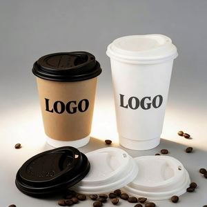 Vasos de Papel para Café con Tapa de Papel de Doble Pared de 90 mm, Ecológicos, de Grado Alimenticio, con Estampado en Caliente, Logotipo Personalizado de Guangdong, al Mejor Precio - Product Image 6