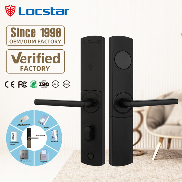 Locstar Handle Smartek Face Energy Saving Switch Management Software Wholesales Ic Card Smart Door Hotel Lock