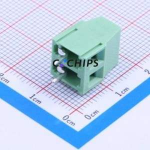 WJ500V-5.08-2P Screw Terminal Block Through hole Component (THT),P=5.08mm Connector 1x2P 5.08mm Green Through Hole - Product Image 1