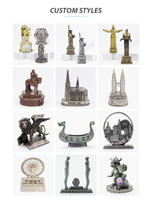 Sculpture miniature en métal, figurine en alliage de zinc, décoration d'intérieur, cadeaux souvenirs, conception personnalisée OEM
