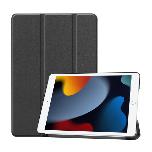 PU Leather Cover and Hard PC Middle Case Flip Stand Protective Tablet Case Folio Cover for iPad 10.2 7/8/9th Generation