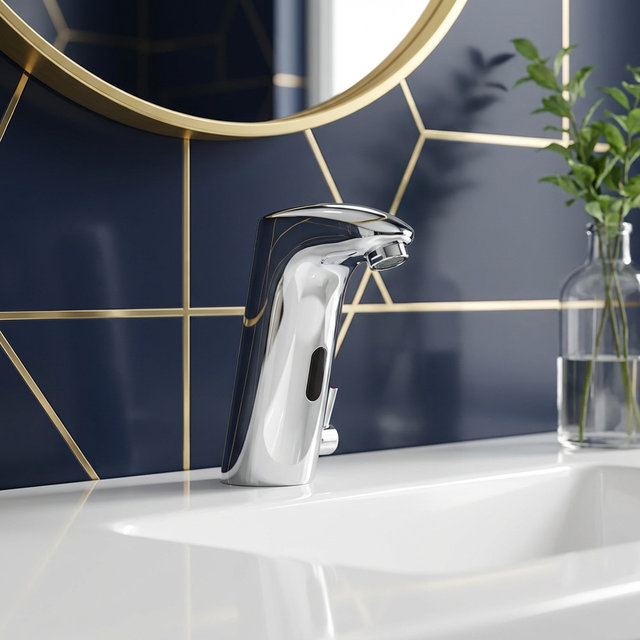 Modern Automatic Sensor Bathroom Wash Basin Water Sink Faucet Tap System Bathroom Smart Automatic Touchless Sensor Faucet
