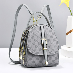Hot Sale Luxury Mini PU Leather Women's School <b>Backpack</b> Small School Bag with Zipper Closure Fashion Purses for Girls <b>Ladies</b> - Product Image 6