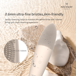 Esfoliante de rosto elétrico de silicone macio, escova para limpeza facial sônica e limpeza profunda - Product Image 3