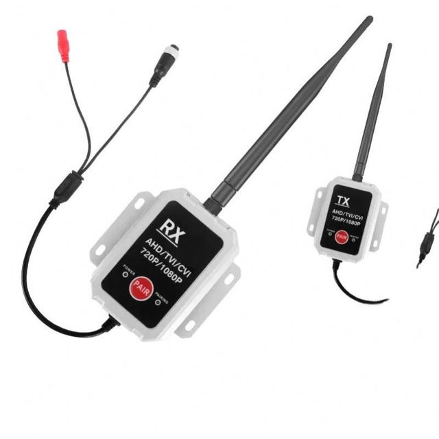 AHD Waterproof Wireless Video Transmitter Receiver Kit Converts 1080P Cameras Wireless Long Range HD Transmission Monitor System