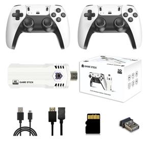 X2ultra 4K HD Console de jeu vidéo Game Stick 2.4G Double contrôleur sans fil classique rétro boîte de jeu 70 émulateur pour PSP/PS1/<span class=keywords><strong>Sega</strong></span> - Product Image 1