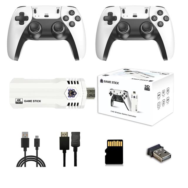 X2ultra 4K HD Video Game Console Game Stick 2.4G Double Wireless Controller Classic Retro Game Box 70 Emulator for PSP/PS1/Sega