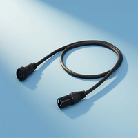 KESHI IP65 Étanche 3A 250V Rallonge électrique extérieure Lumière ronde 14AWG 3 broches mâle femelle Contact en cuivre Boîtier en PVC Fil