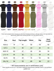 Abiti da <span class=keywords><strong>Donna</strong></span> Autunnali, Abbigliamento Casual, T-shirt in <span class=keywords><strong>Cotone</strong></span> a Maniche Corte, Gonna Lunga Aderente, Set di 2 Pezzi - Product Image 4