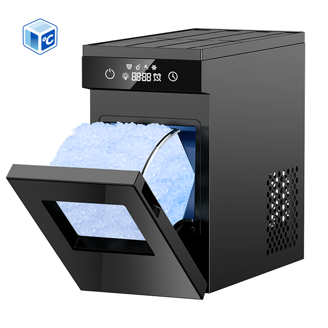 Household Hotel Counter Top Nugget Ice Maker 20kg Day Output Stainless Steel Electric Powered Nugget Ice Maker Machine Portable