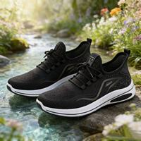 Chaussures de course pour hommes XWFXY pas chères, à lacets, confortables, décontractées, avec empeigne en maille respirante, semelle intermédiaire en EVA, tendance mode printemps automne
