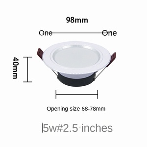 IP44 3CCT 5W 12W 18W Redondo Cuadrado Delgado Empotrado Montado en superficie Techo LED abajo luz downlight LED montado en superficie downlight - Product Image 4