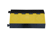 Pare-chocs de vitesse extérieur 5 canaux de 91 cm avec couvercle en PVC, protection de câbles en caoutchouc pour la sécurité routière