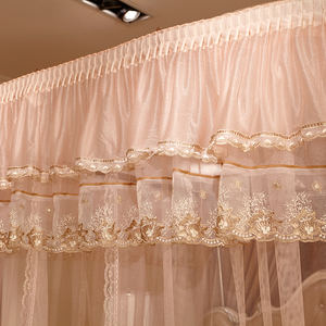 Proveedor de Mosquiteras de Lujo <span class=keywords><strong>para</strong></span> Cama, <span class=keywords><strong>Mosquitera</strong></span> de Princesa con Riel Guía y Cordón - Product Image 5