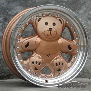 Fonyee pour Ronal URS Teddy Bear 15 pouces 15x8 4x10 0/114.3 Deep Dish Concave 4 trous de roue Huecos alliage roues de voiture <span class=keywords><strong>jantes</strong></span> automatiques - Product Image 6