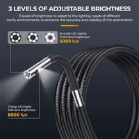 Endoscope industriel à double objectif de qualité supérieure avec écran IPS et enregistrement HD pour l'inspection automobile et mécanique - AN302