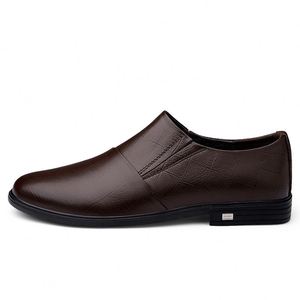 Chaussures habillées de luxe en cuir souple de haute qualité, à lacets, bout carré, respirantes, antidérapantes et légères pour hommes, tailles 37-45 - Product Image 3