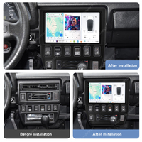 Autoradio DUDUAUTO de type QLED, lecteur multimédia Android pour voiture, écran tactile, WIFI, GPS pour LD13 LADA Niva 1993-2018