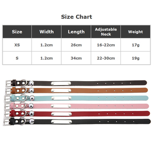 맞춤형 소가죽 모던 애완동물 목걸이 각인 이름표 강아지 고양이 스테인리스 스틸 플레이트 DIY 이름벨 부착 부드러운 천연 가죽 - Product Image 6