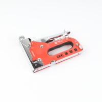 Pistola grapadora manual industrial 3 en 1 de alta resistencia Butifow Fast Track para bricolaje, con grapas de acero A3 U/T/N para tapicería, techos, madera/metal