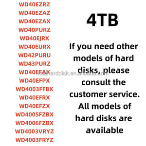 Tout nouveau disque dur de surveillance NAS de bureau SATA 4T d'origine 3.5 pouces WD40PURX <span class=keywords><strong>WD40PURZ</strong></span> WD40EJRX WD40EURX WD42PURU WD43PURZ - Product Image 1
