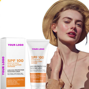 Crème <span class=keywords><strong>solaire</strong></span> hydratante apaisante sans sulfate à la Centella, protection UV quotidienne pour le <span class=keywords><strong>visage</strong></span> et le corps, écran <span class=keywords><strong>solaire</strong></span> pour peaux sensibles - Product Image 1