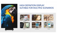 Écran LED pliable en trois parties GOB Plug-and-Play pour intérieur, 1280x1920mm, affichage vidéo publicitaire mobile avec Wi-Fi et roues verrouillables