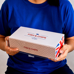 Série Usine : Emballages Personnalisés en Papier pour Fish and Chips, Tacos, Poulet Frit, Boîtes et Barquettes à Emporter avec Pots à Sauce - Product Image 6