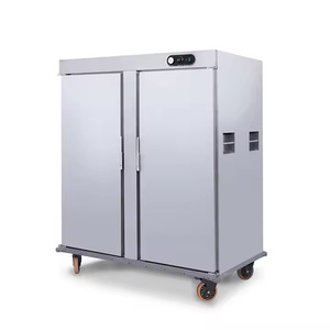 Carrito de Comida Aislado Plateado para Banquetes Comerciales, Móvil, de Una Puerta, Cinco Niveles, con Calentamiento <span class=keywords><strong>a</strong></span> Vapor, para Hostelerí<span class=keywords><strong>a</strong></span> y Catering, 150L, Digital - Product Image 6