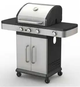Parrilla de Gas para barbacoa, carrito comercial de acero inoxidable, fácil de limpiar - Product Image 1