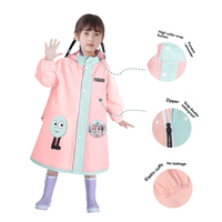 Imperméables sur mesure pour garçons et filles, avec sacs à dos, en fibre de polyester de haute qualité, dans une variété de couleursÉcole