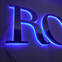 Letrero LED Solar Exterior Impermeable Personalizado para Publicidad de Centros Comerciales y Empresas - Letras de Canal 3D, Luz de Logotipo para Fachada de Tienda