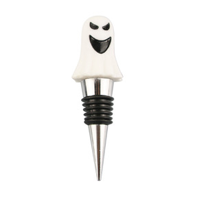 Halloween Wine Stopper Set Plastic Bottle Sealers With Ghost Skull Pumpkin Cat Design For Party Decorations - Product Image 4