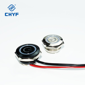 12/16/19 mét <span class=keywords><strong>Led</strong></span> Kim Loại push button chuyển Mini Chiếu Sáng Vòng PC Power <span class=keywords><strong>Switch</strong></span> với đèn <span class=keywords><strong>LED</strong></span> <span class=keywords><strong>12V</strong></span> 24V momentary - Product Image 1