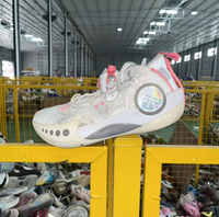 Sepatu Basket Bekas Unisex Ydyl S3-2 Laris Manis Grosir Bahan Campuran Polyester/Katun Ukuran Beragam Sol Tengah Karet/Gel Sol Luar PVC/TPR Semua Ukuran