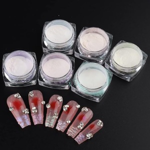 <span class=keywords><strong>Poudre</strong></span> de chrome perlée Aurora professionnelle pour salon de manucure, pour ongles en <span class=keywords><strong>acrylique</strong></span>, résine, paillettes super blanches, pigment avec effet miroir - Product Image 3