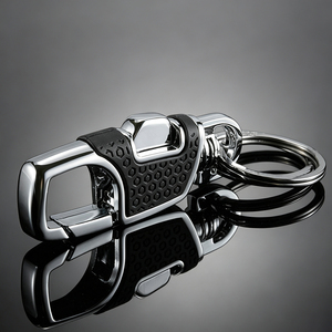 Men Hardware Zinc Alloy Non-slip <b>Key</b> Clip Custom Logo Metal Carabiner <b>Key</b> Holder <b>Key</b> <b>Ring</b> for Vehicle <b>Keys</b>, Pocket Carry - Product Image 2