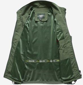 <span class=keywords><strong>Giacca</strong></span> da uomo in gilet invernale Casual traspirante verde <span class=keywords><strong>con</strong></span> Design senza maniche nuova fornitura di abbigliamento esterno OEM - Product Image 3