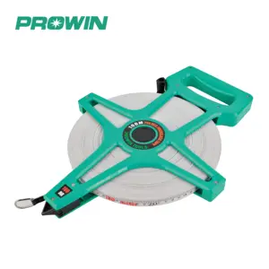 PROWIN Custom Design 30M 50M 100M Length Measurement Meter Enclosed Fiberglass Tape